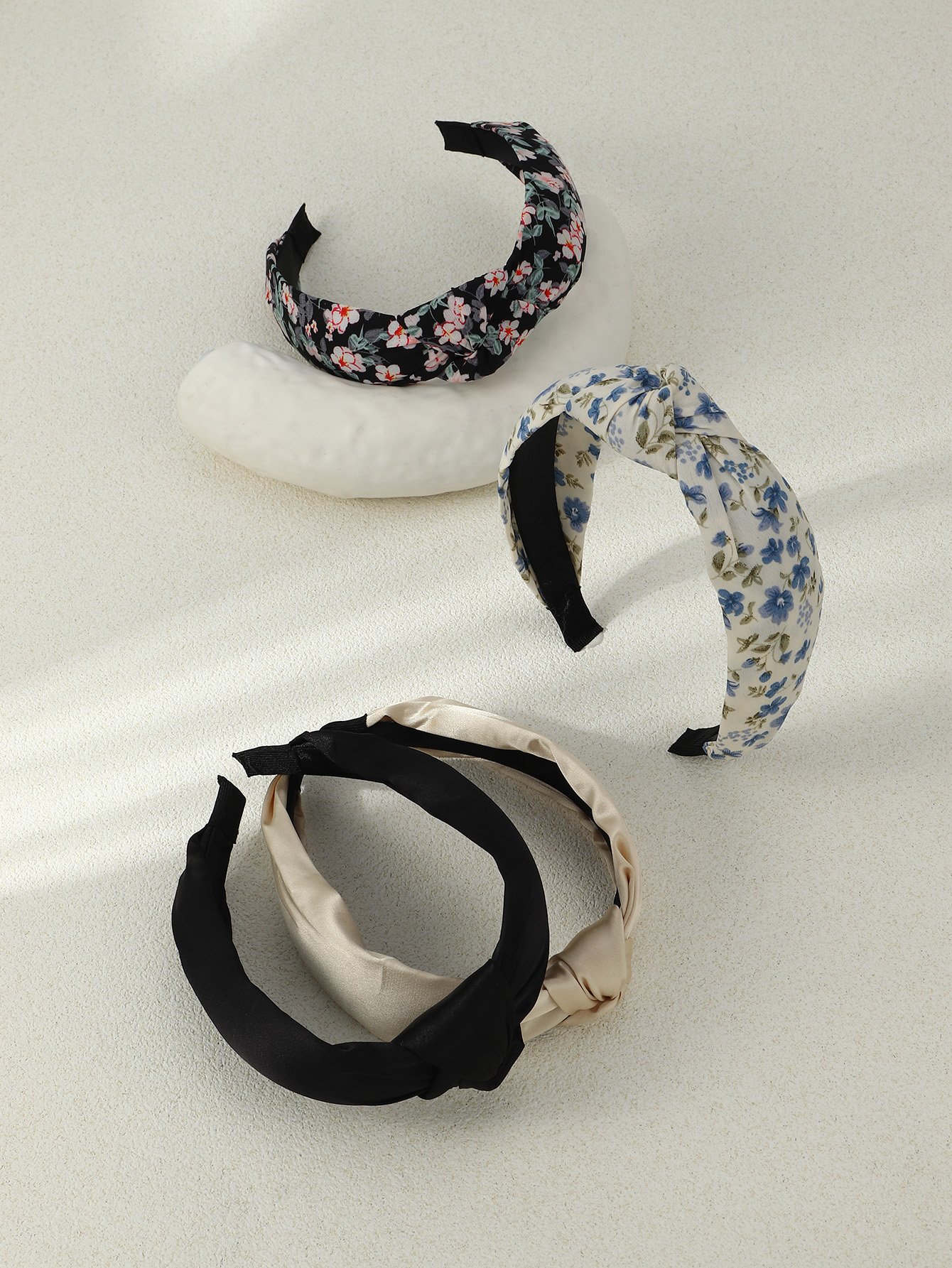 Set of 4 - Floral Print Hairband