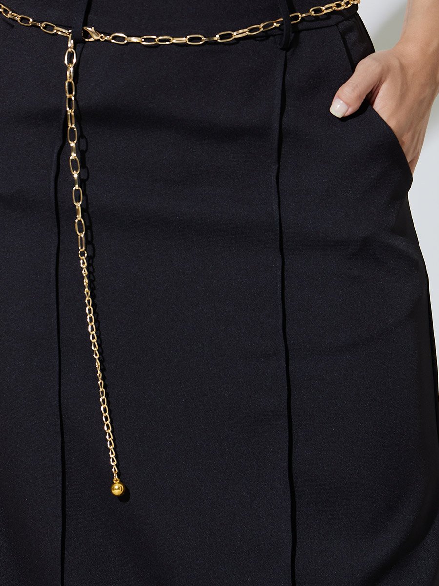 Black Pencil Maxi Skirt