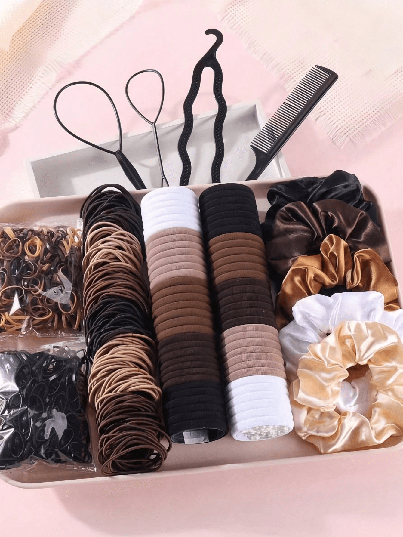 مجموعة من 1109 ربطات شعر