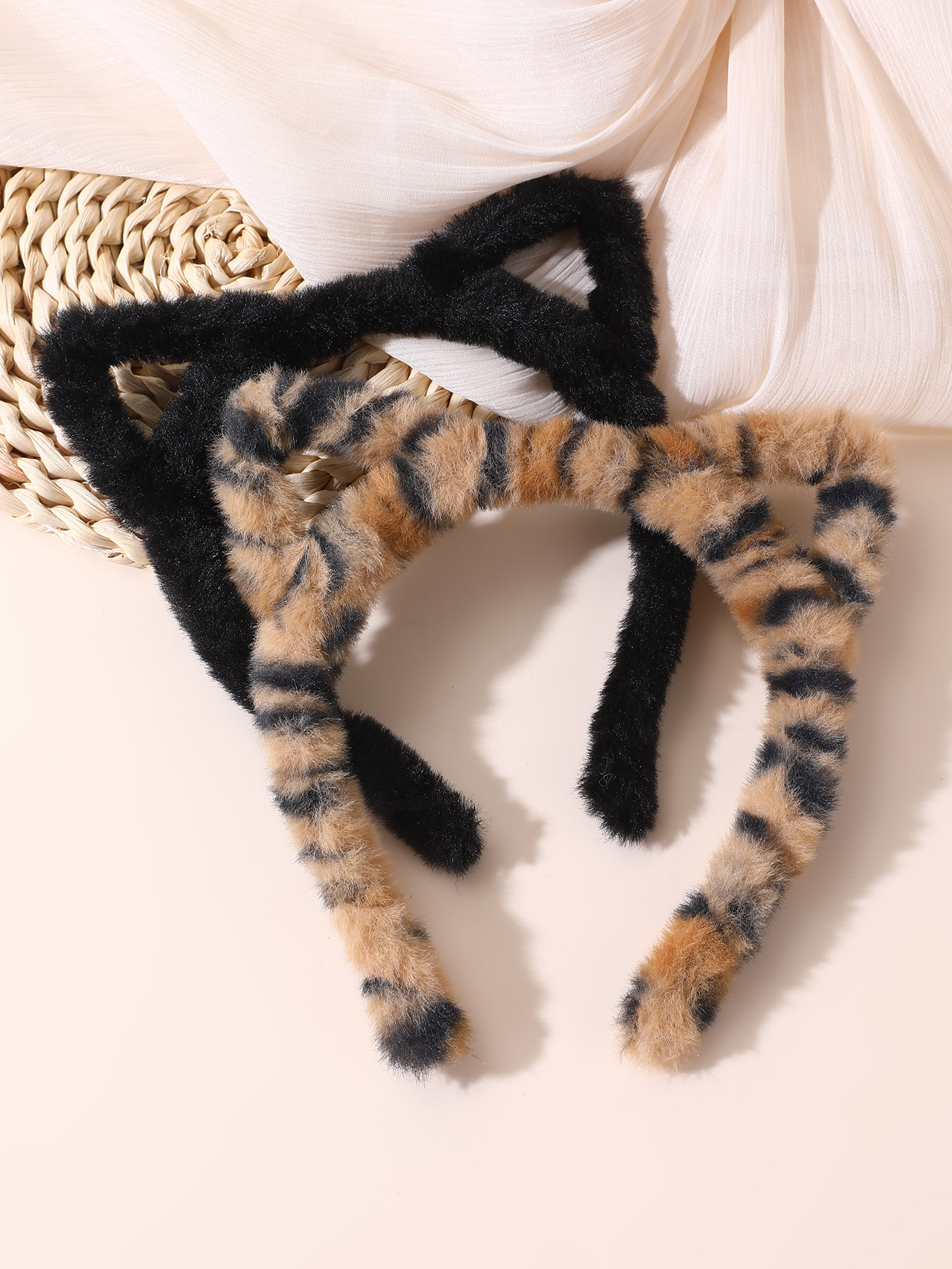 Set of 2 - Leopard Print Cat Ear Headband