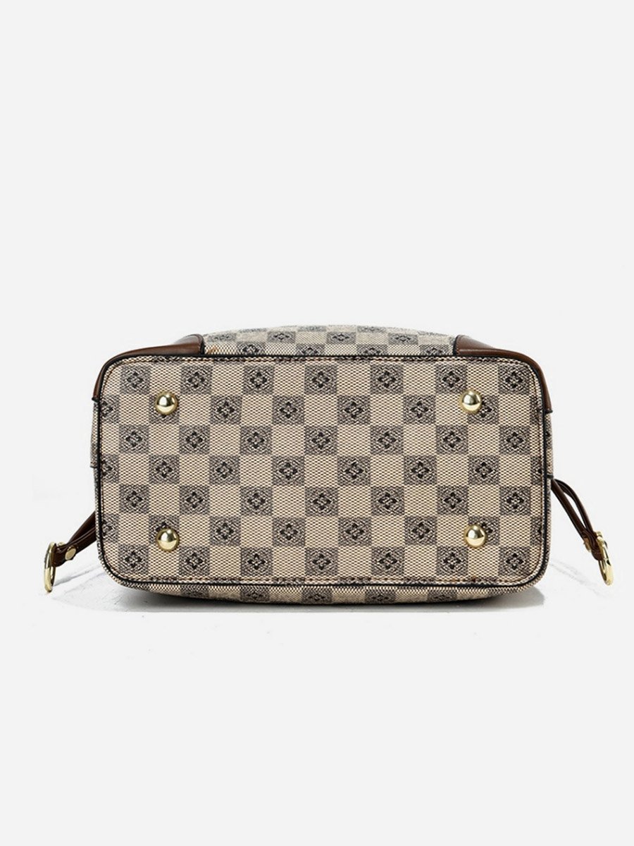 Multi Checkered Hobo Bag