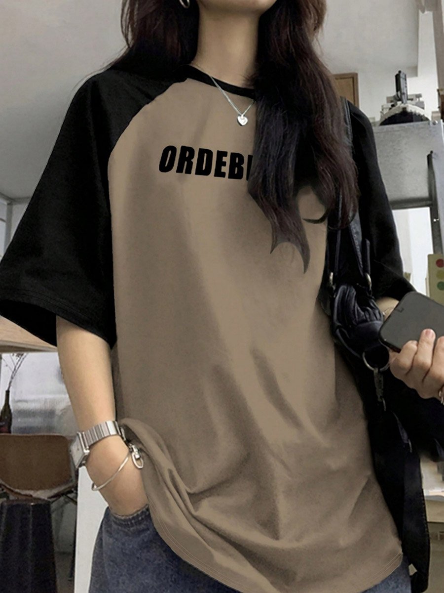 Loose Fit Graphic Raglan T-Shirt
