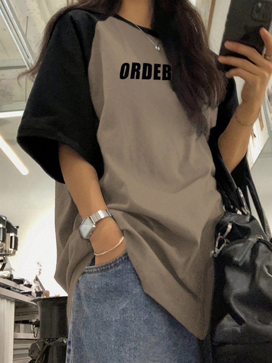 Loose Fit Graphic Raglan T-Shirt