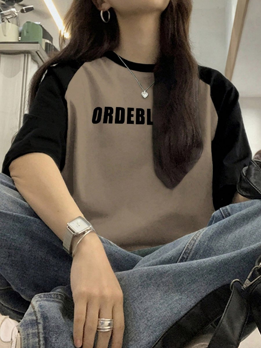 Loose Fit Graphic Raglan T-Shirt