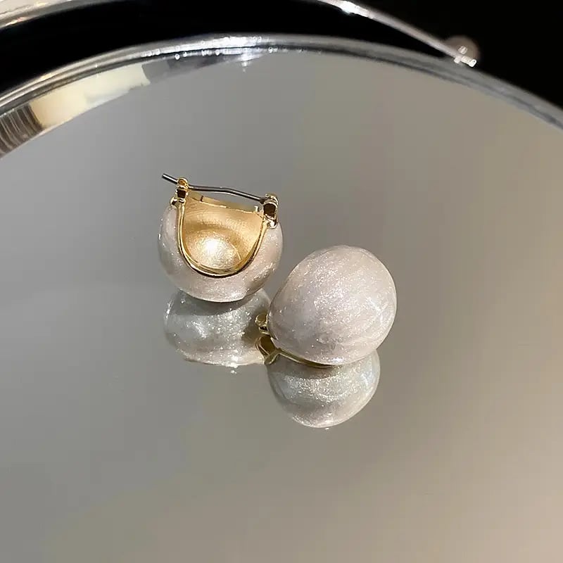 Curved Hoop Earrings