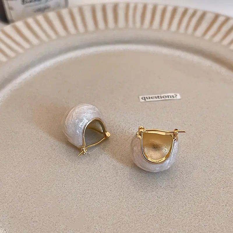 Curved Hoop Earrings