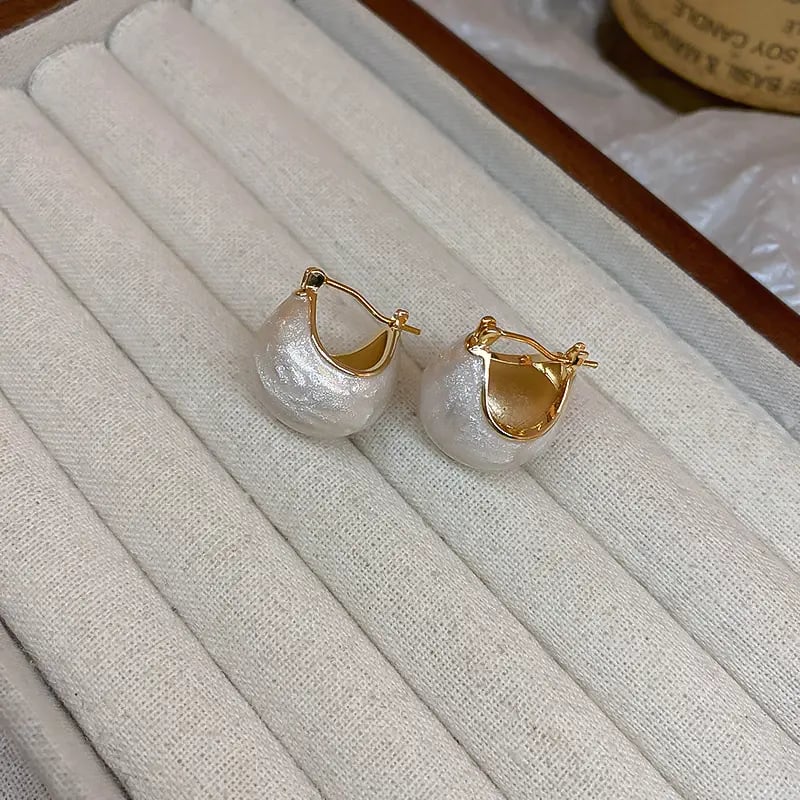 Curved Hoop Earrings