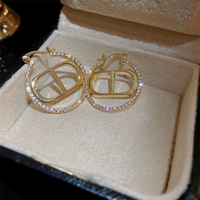 Embellished Hoop Earrings