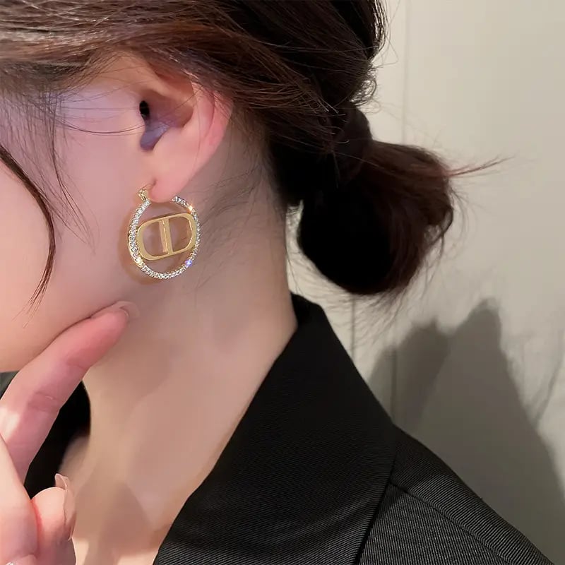 Embellished Hoop Earrings
