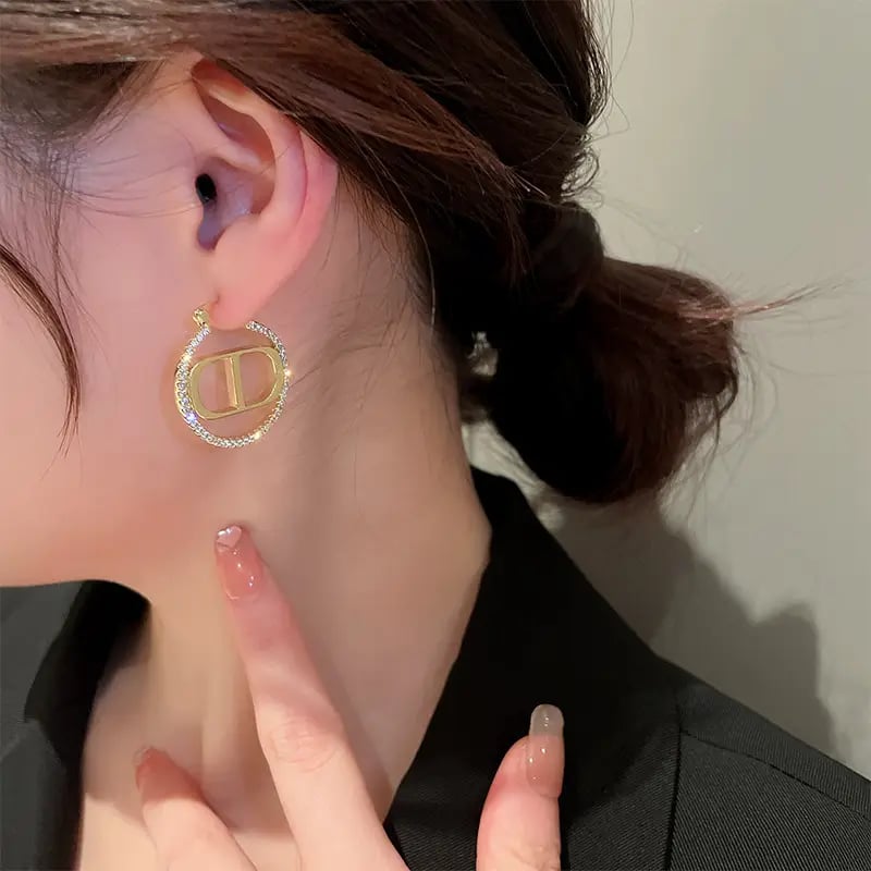 Embellished Hoop Earrings