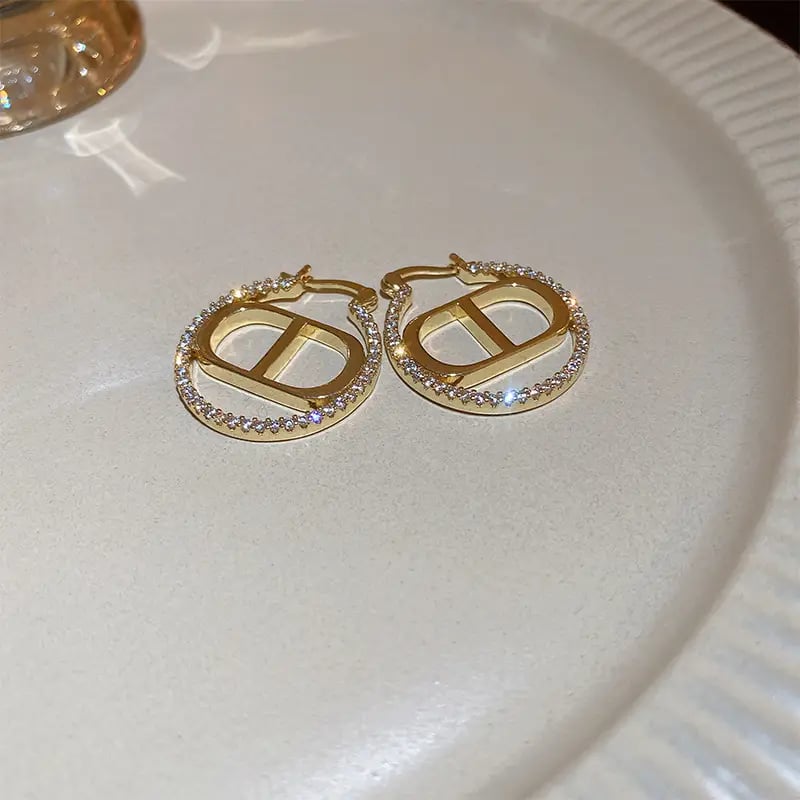 Embellished Hoop Earrings