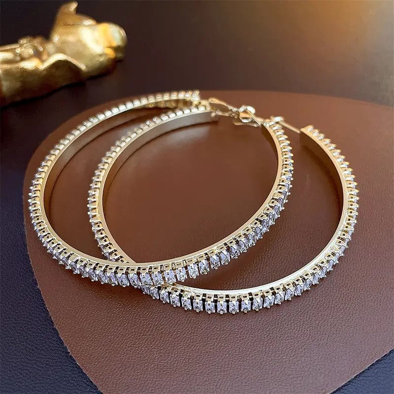 Embellished Hoop Earrings