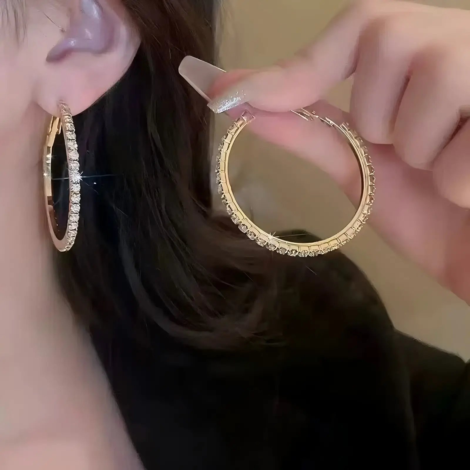 Embellished Hoop Earrings