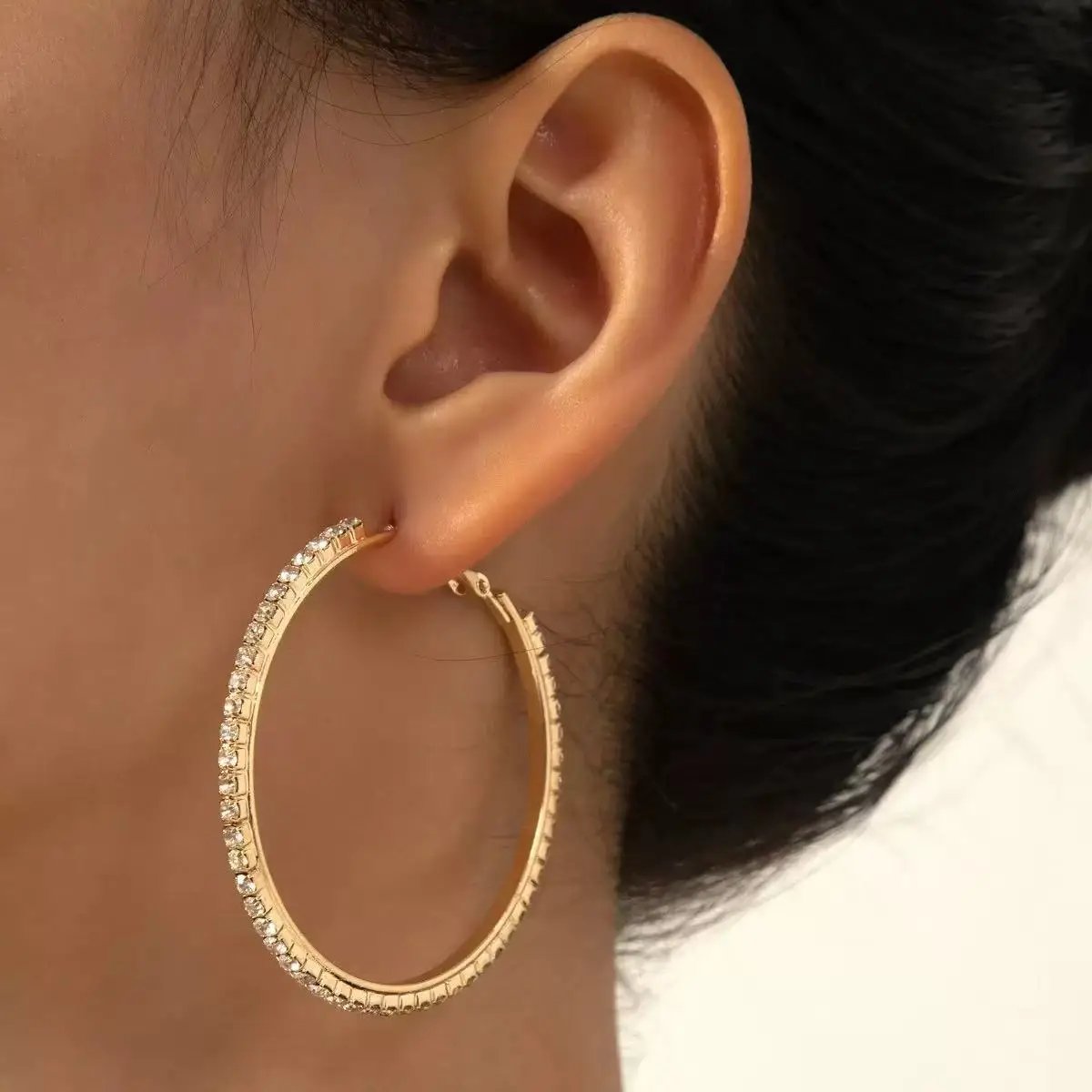 Embellished Hoop Earrings