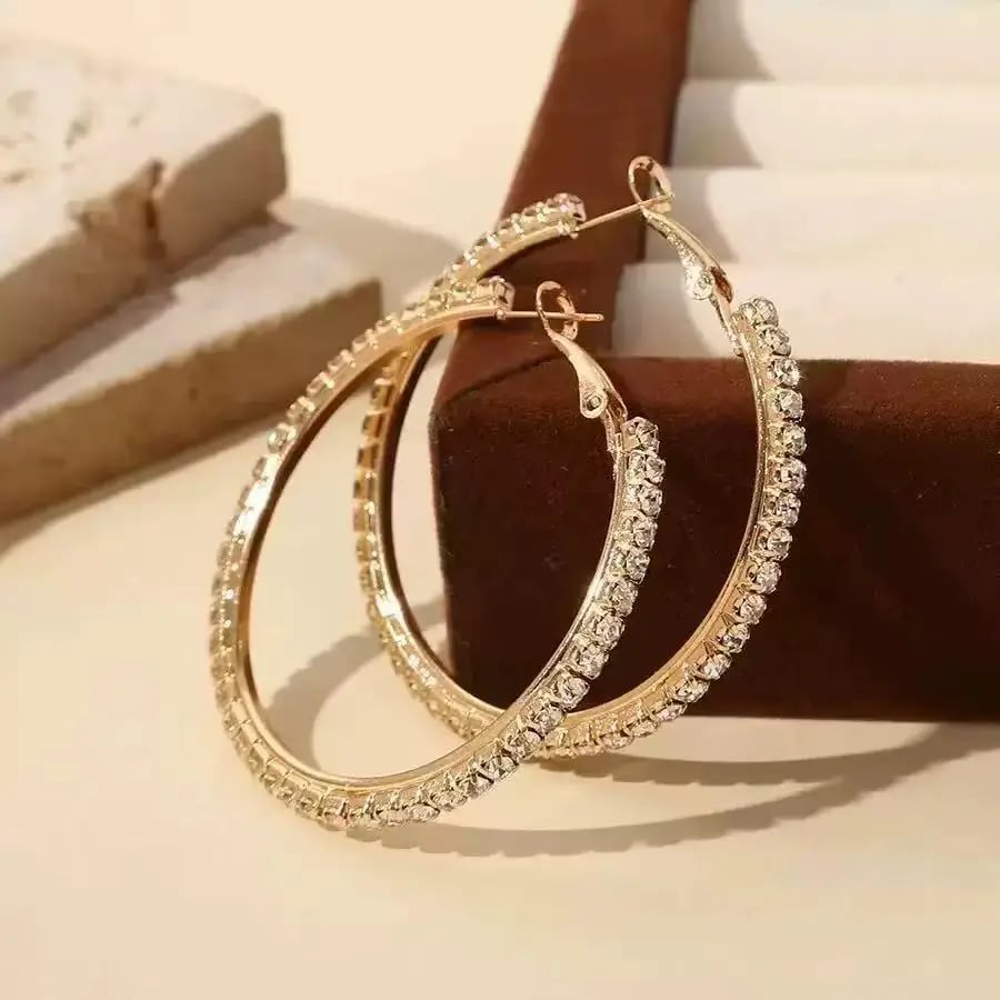 Embellished Hoop Earrings