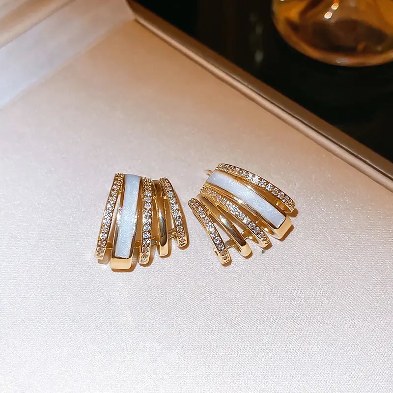 Embellished Layered Earrings