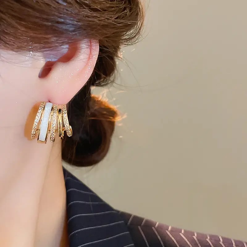 Embellished Layered Earrings