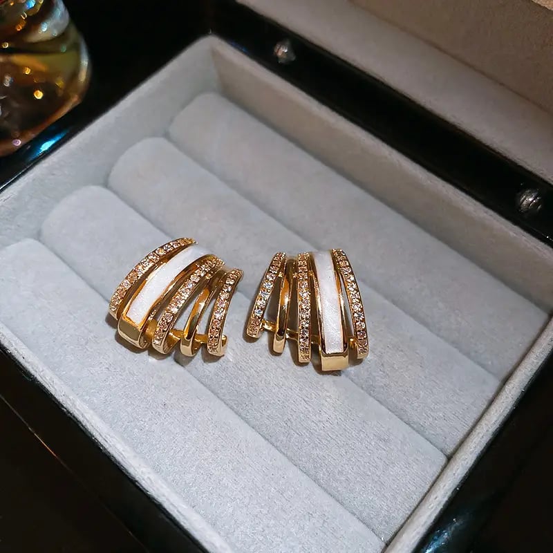Embellished Layered Earrings