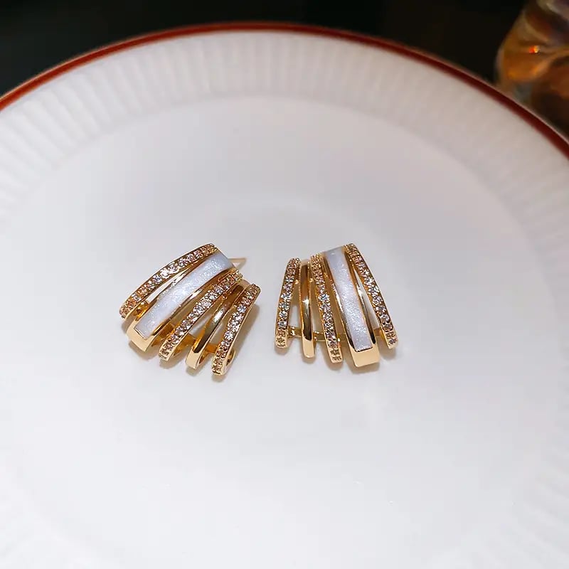 Embellished Layered Earrings