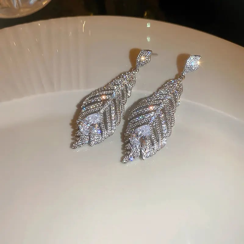 Embellished Teardrop Earrings