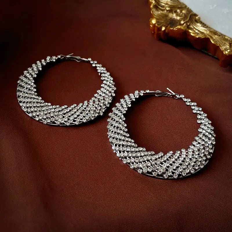 Embellished Hoop Earrings