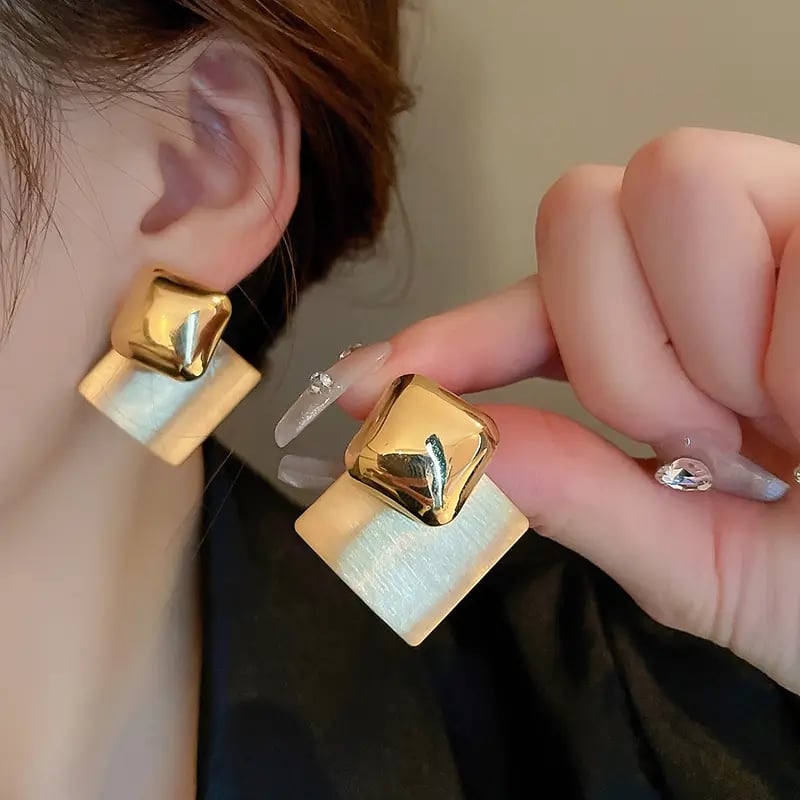 Geometric Stud Earrings