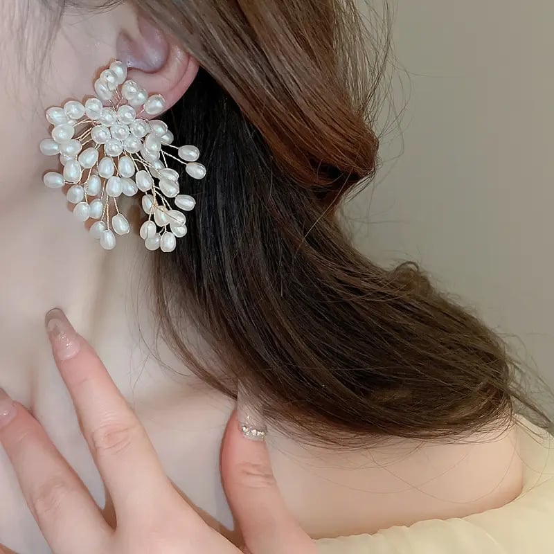 Pearl Waterfall Earrings