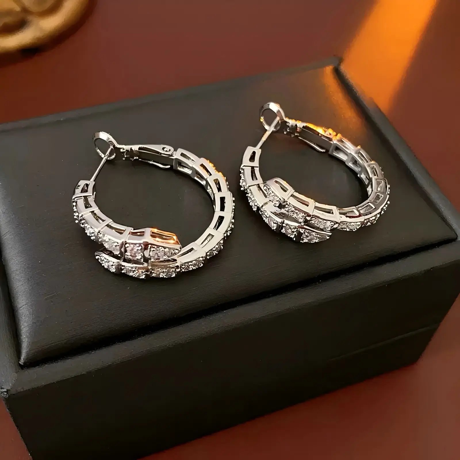 Embellished Hoop Earrings