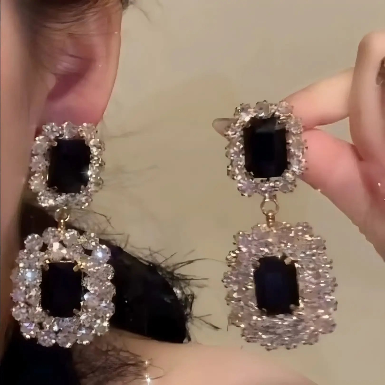 Embellished Drop Earrings