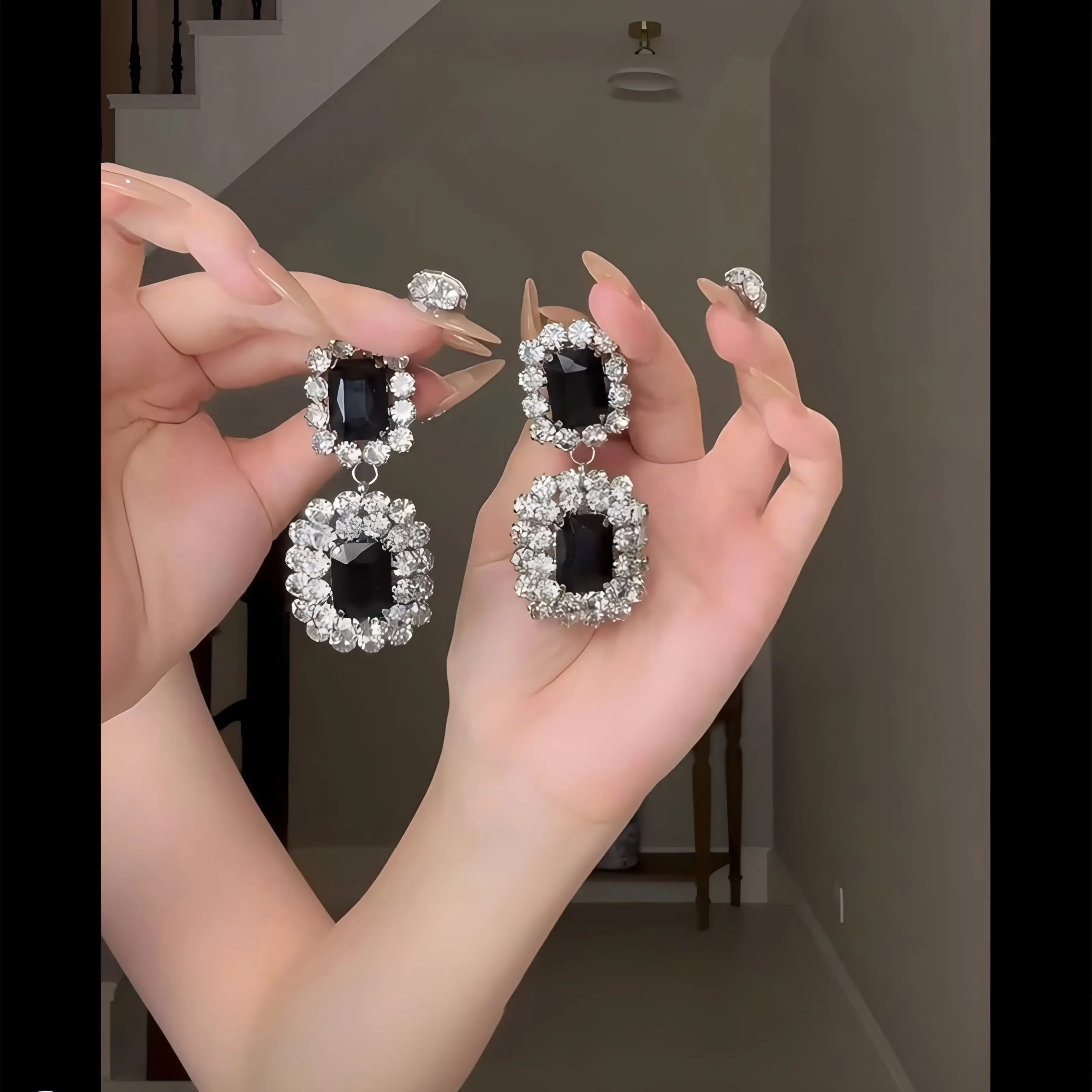 Embellished Drop Earrings