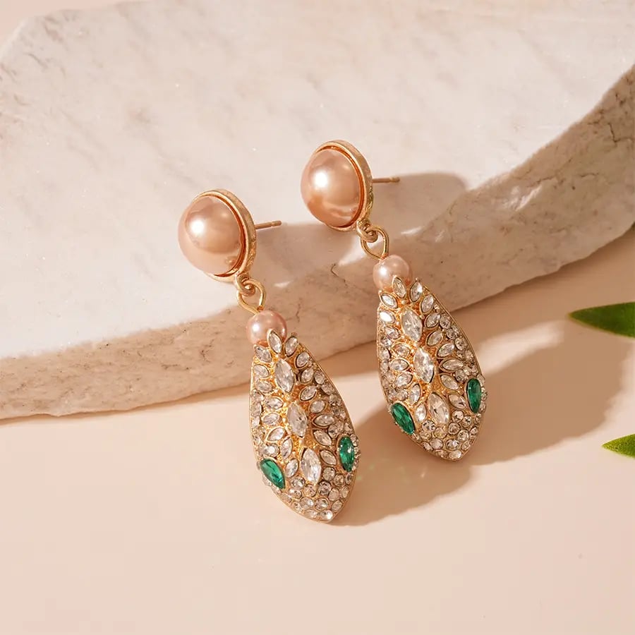 Embellished Snake Drop Earrings