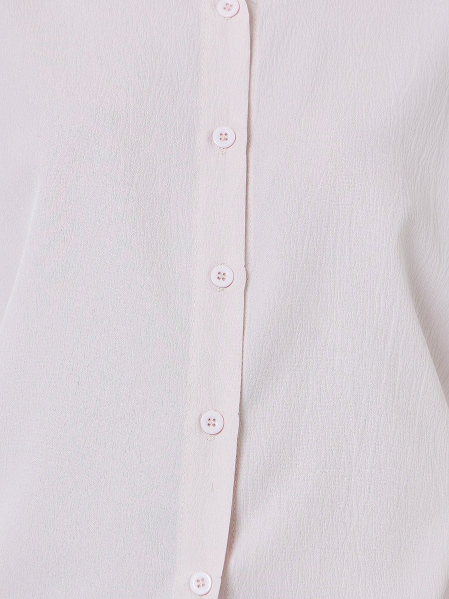 Beige Shirt and Wide Leg Pants Set