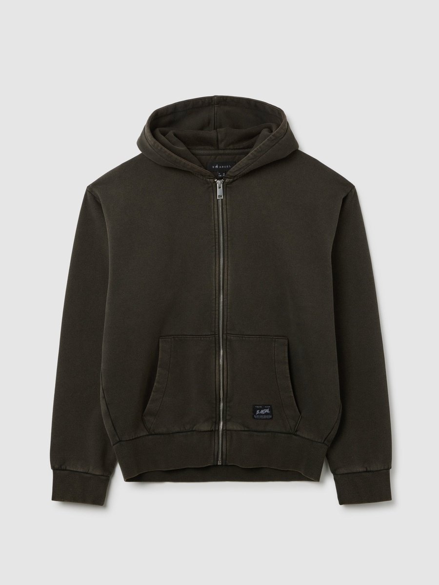 Men Grey Cotton Blend Sweatshirt