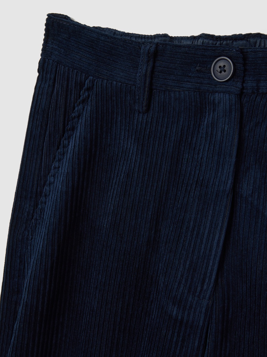 Women Navy Blue Regular Fit Stretch Trousers