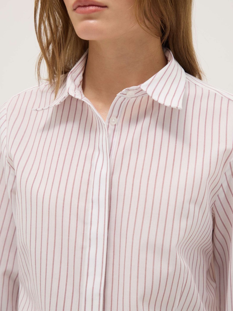 White Striped Long Sleeve Shirt