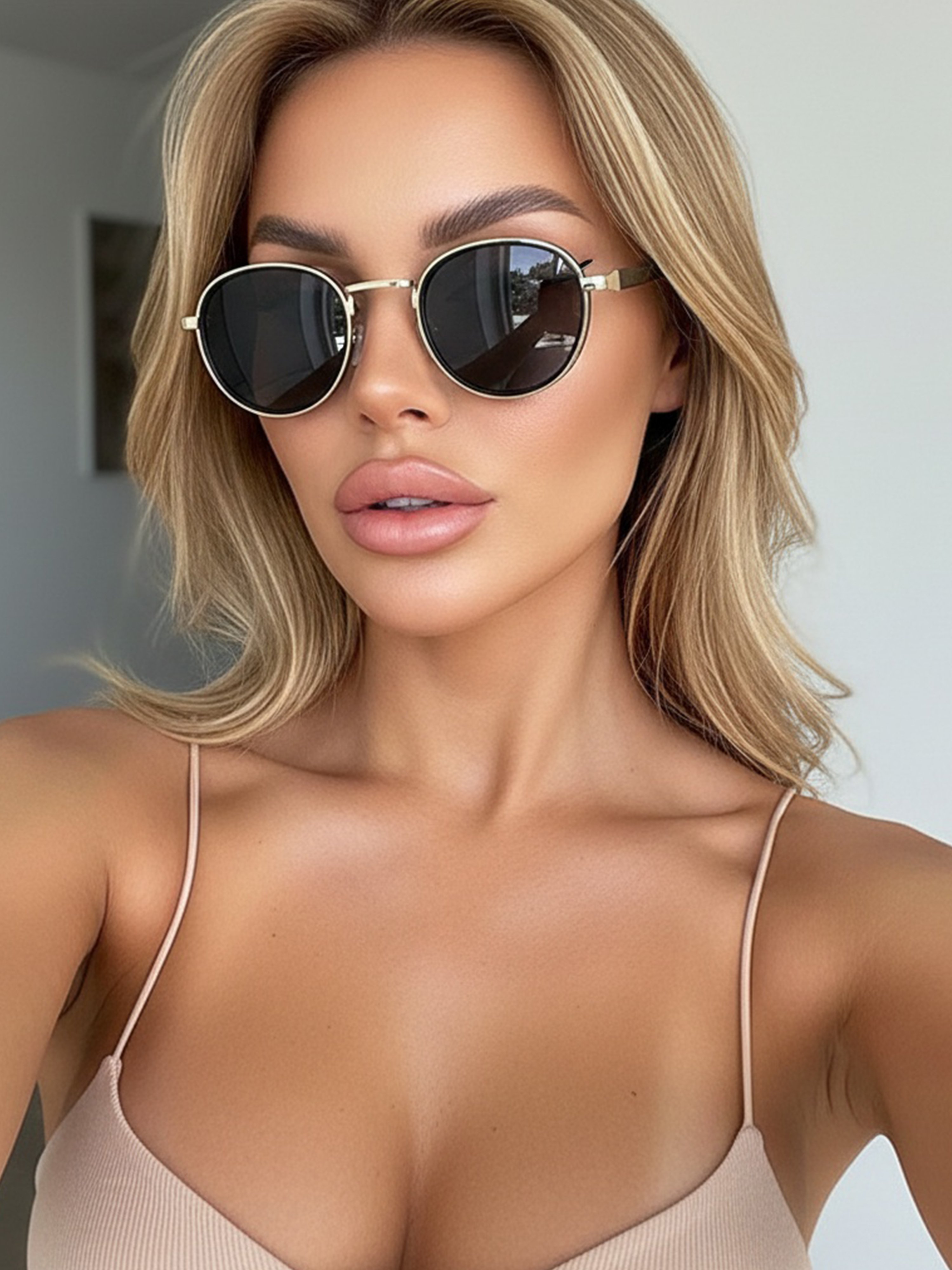 Retro Round Metal Sunglasses