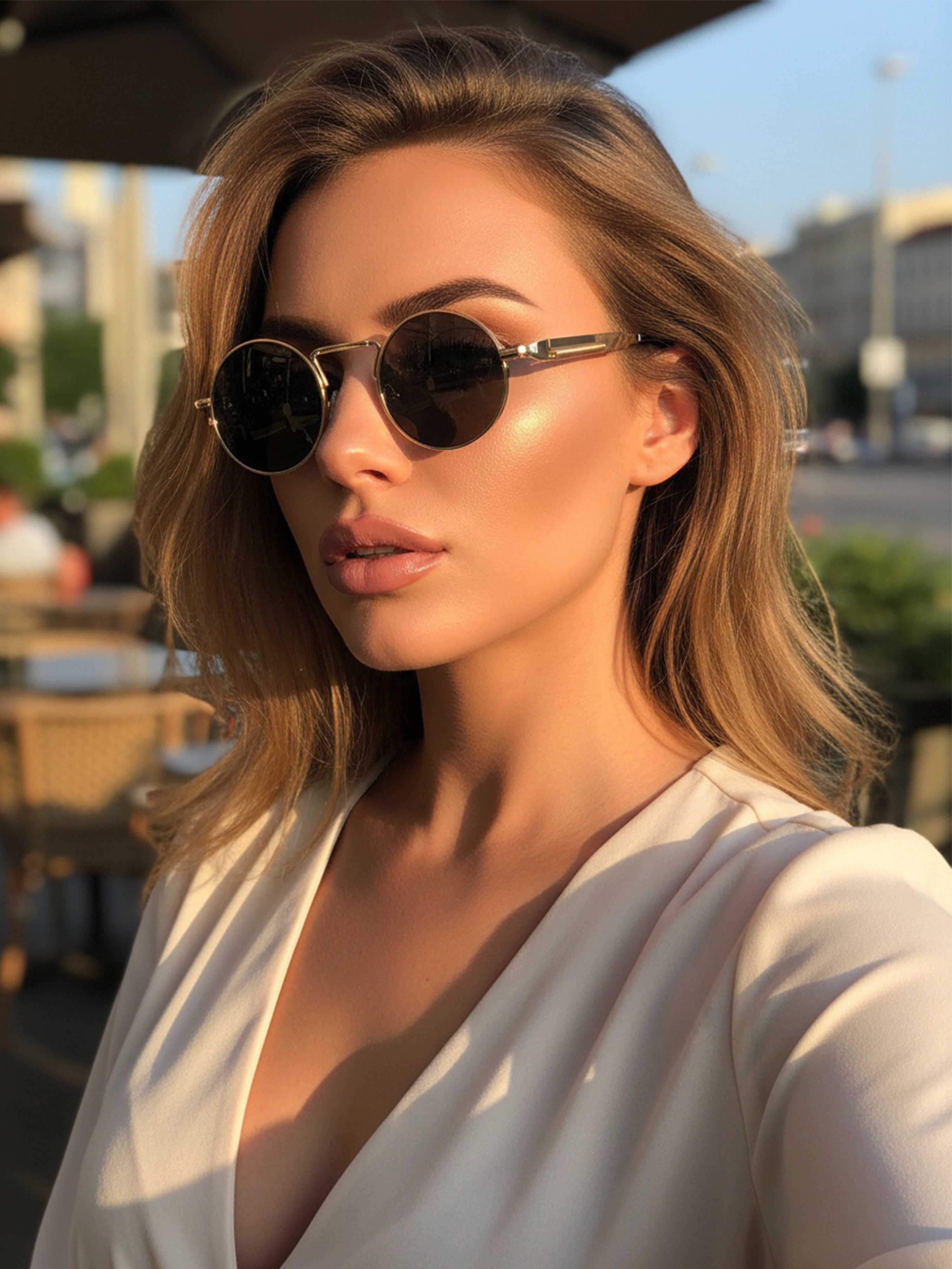 Steampunk Small Round Sunglasses