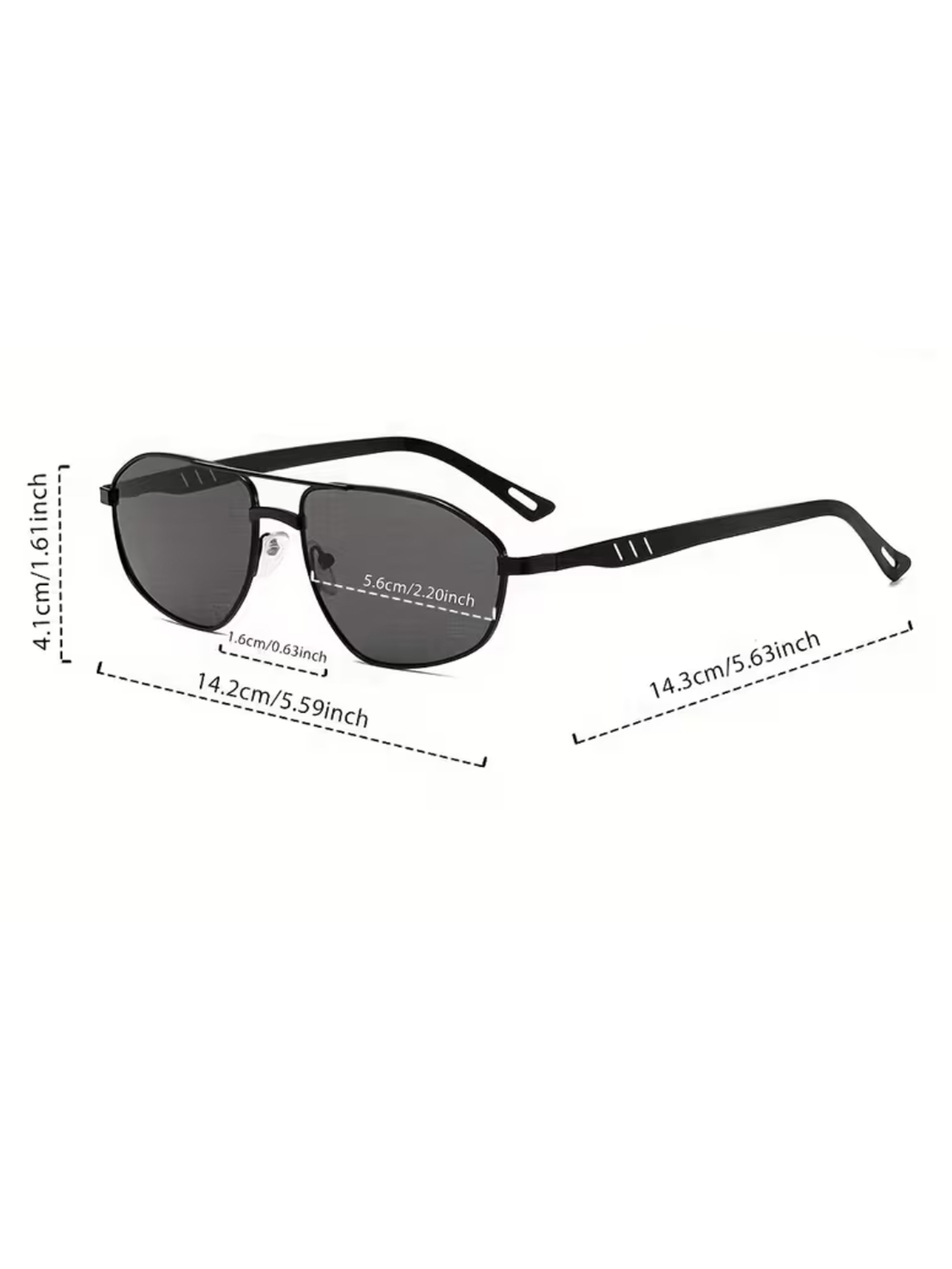 Black Aviator Sunglasses