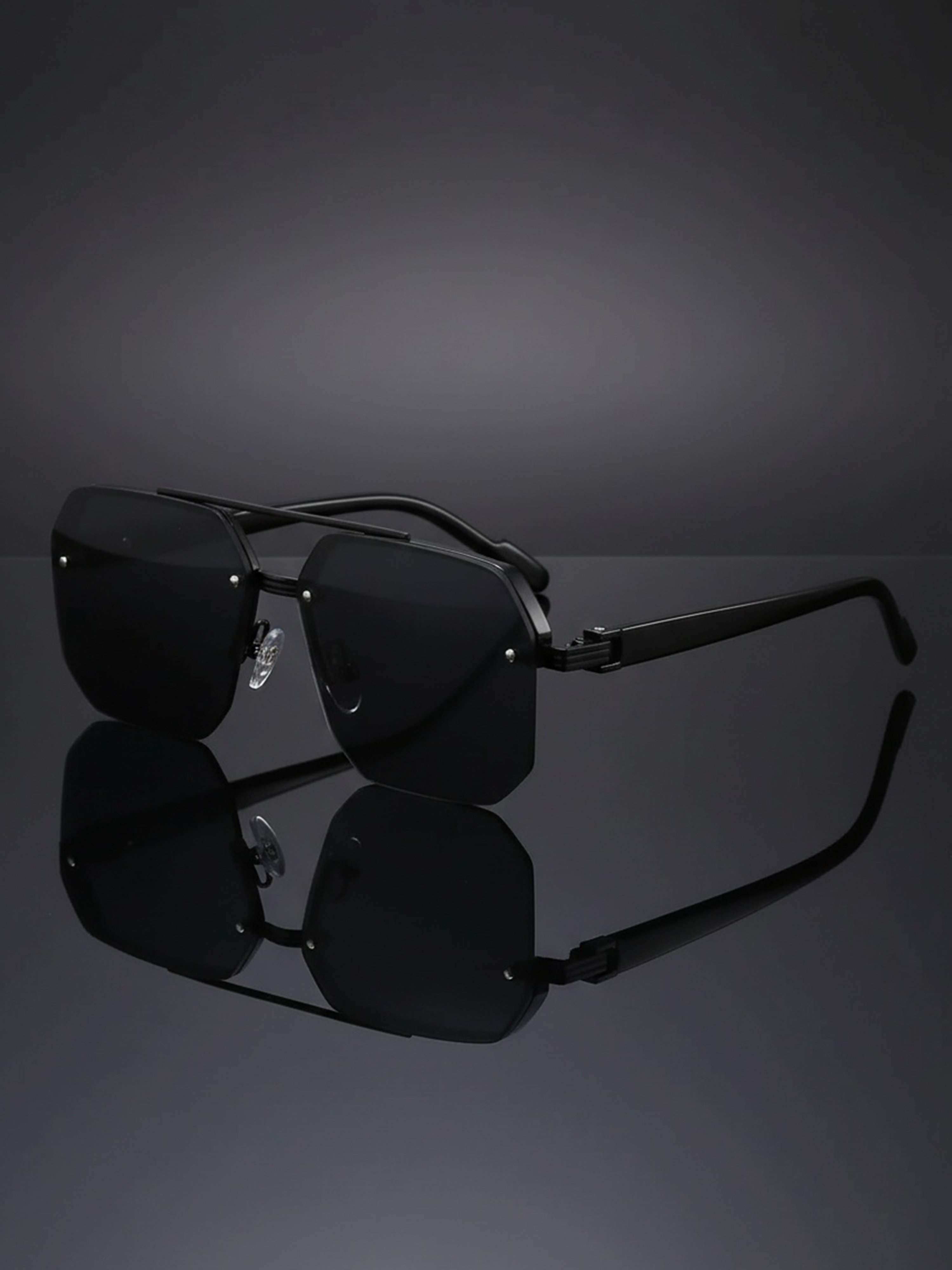 Pack of 2 - Double Bridge Aviator Sunglasses