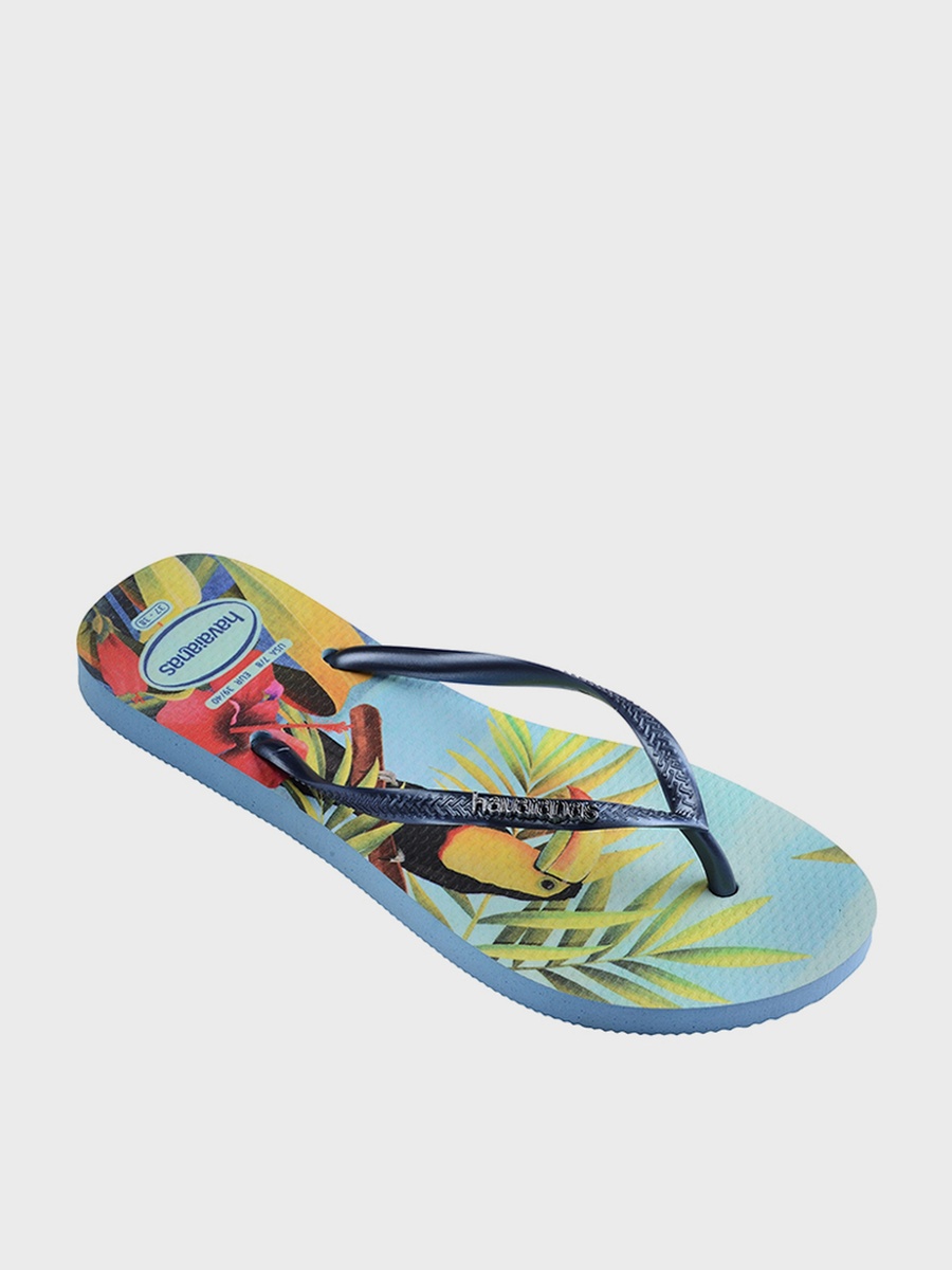Slim Tropical Flip Flops