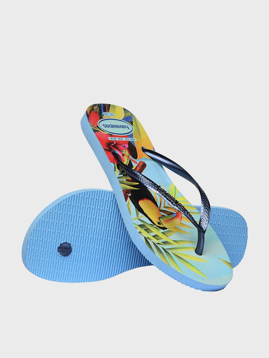 Slim Tropical Flip Flops