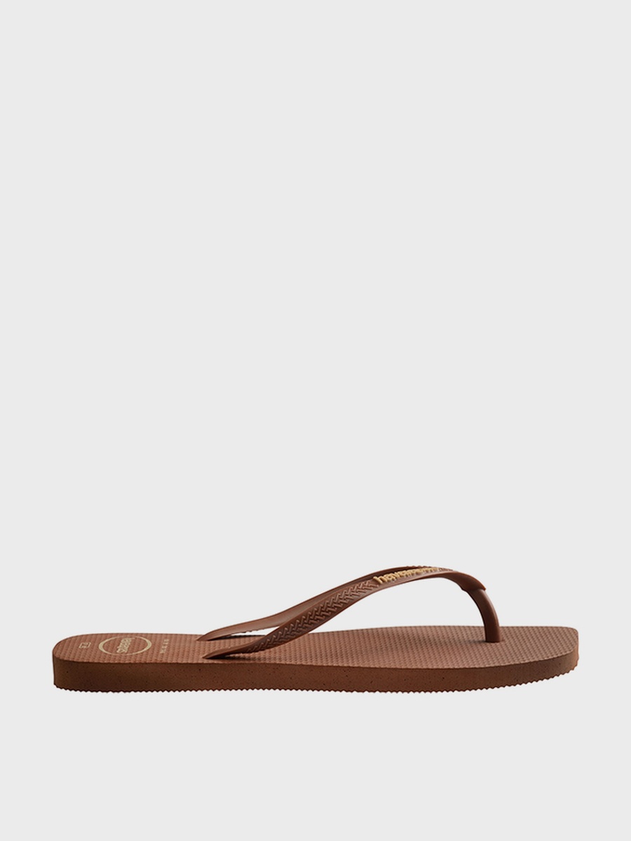 Slim Square Logo Popup Flip Flops