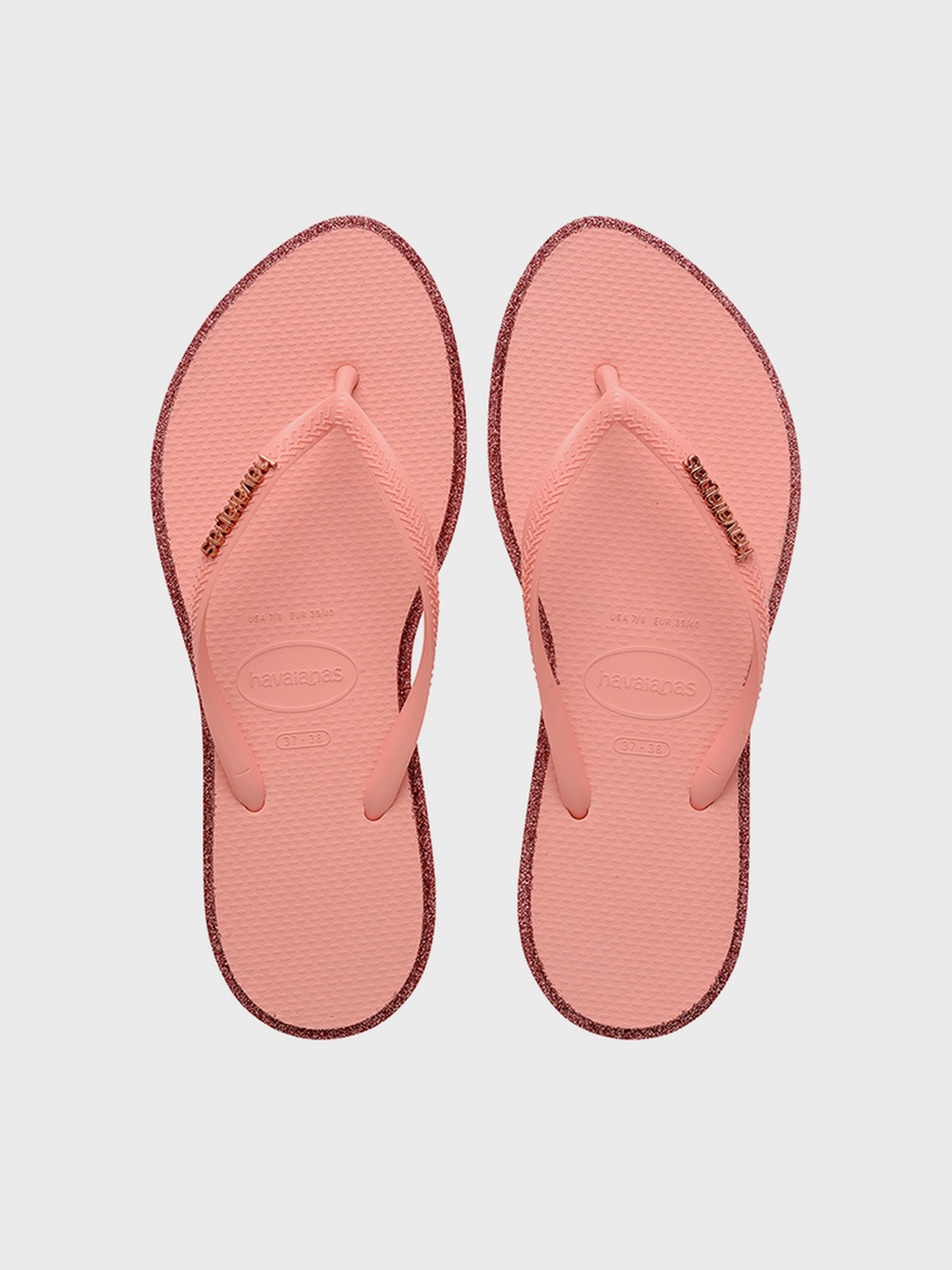 Slim Point Glitter Flip Flops