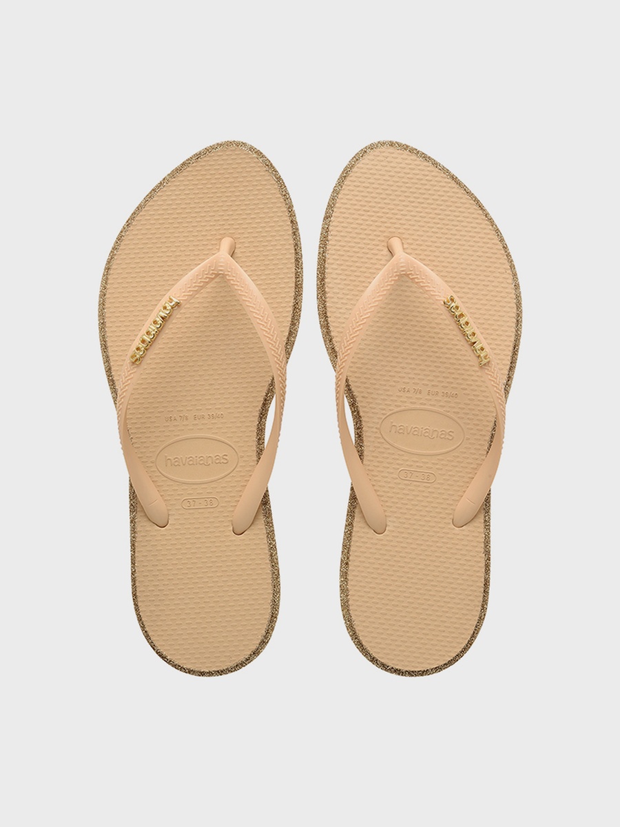 Slim Point Glitter Flip Flops