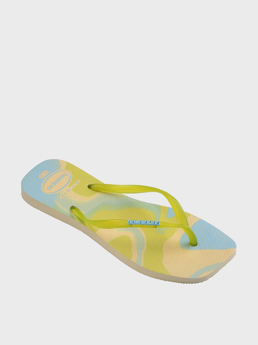 Slim Square Jelly Flip Flops