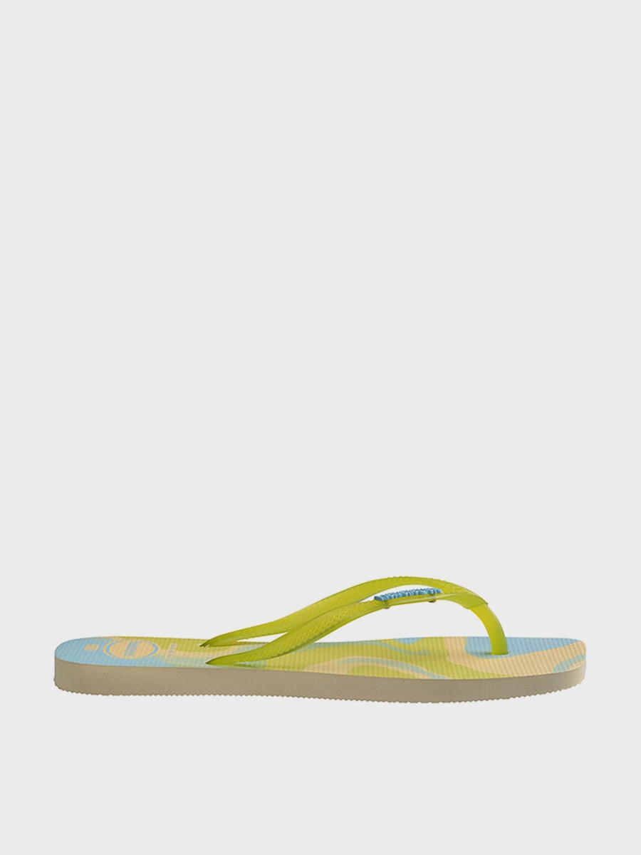 Slim Square Jelly Flip Flops