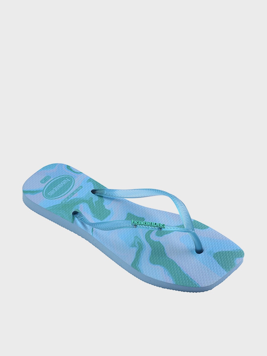 Slim Square Jelly Flip Flops