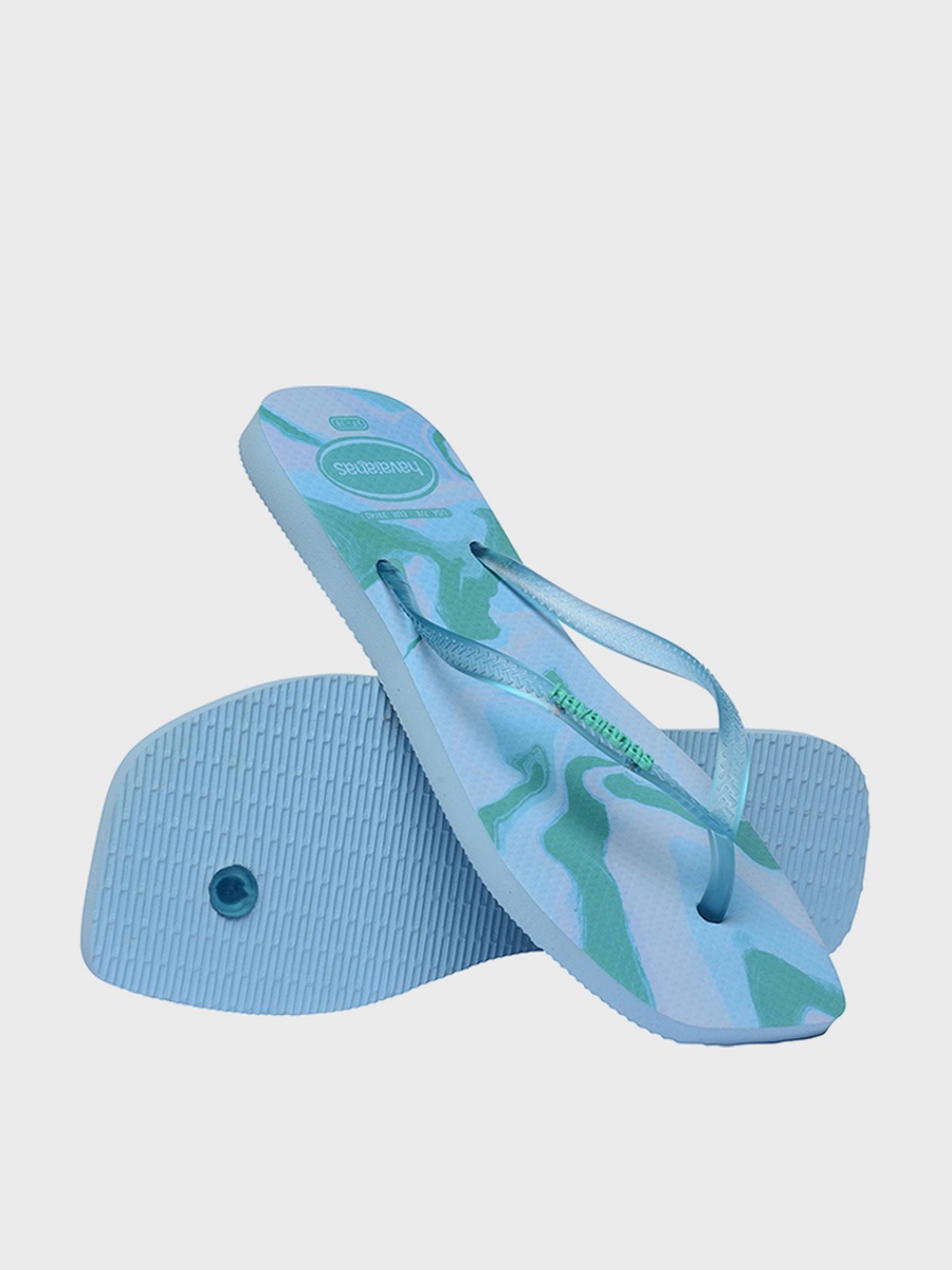 Slim Square Jelly Flip Flops