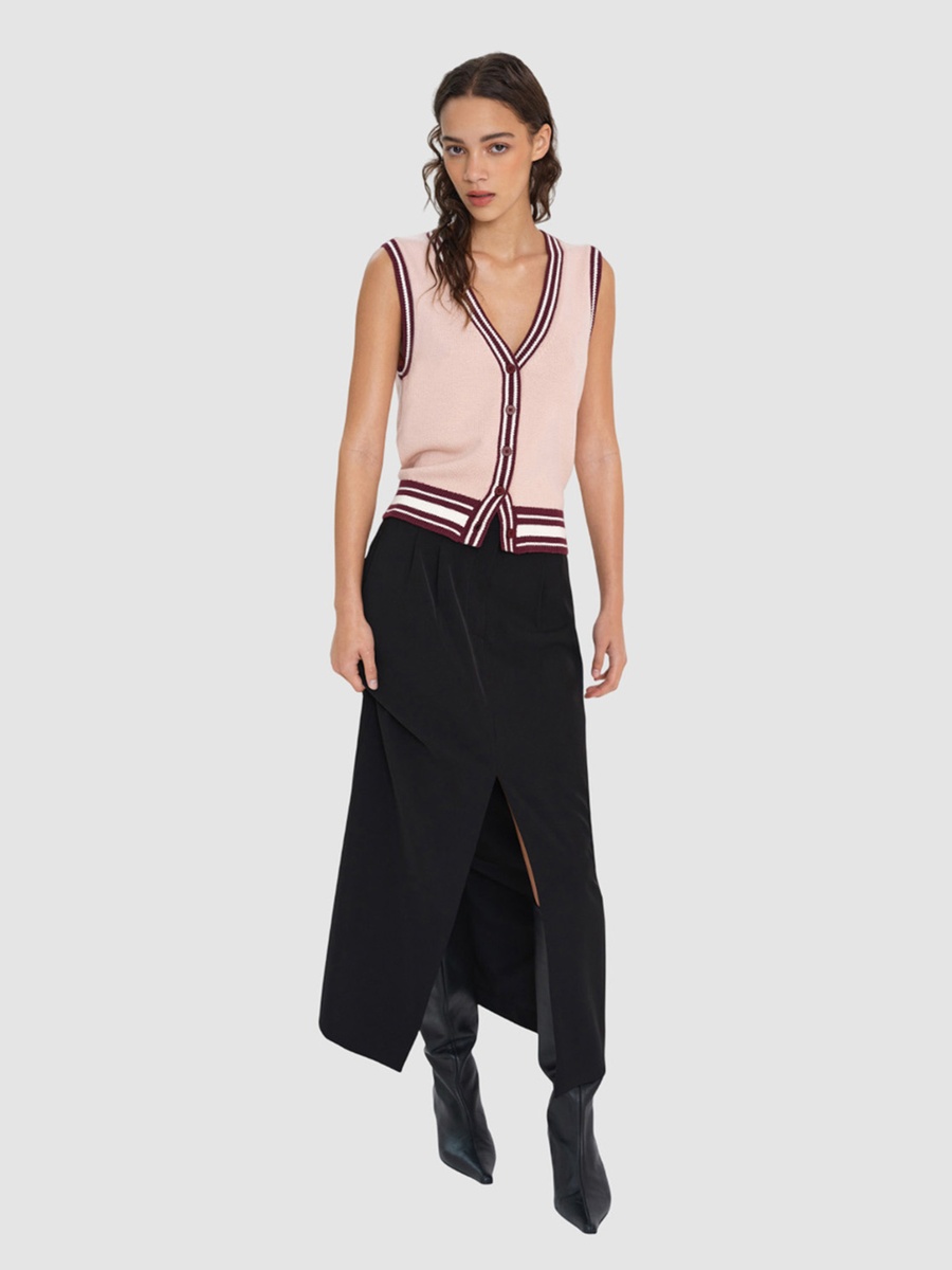 Junie Knit Button Through Vest