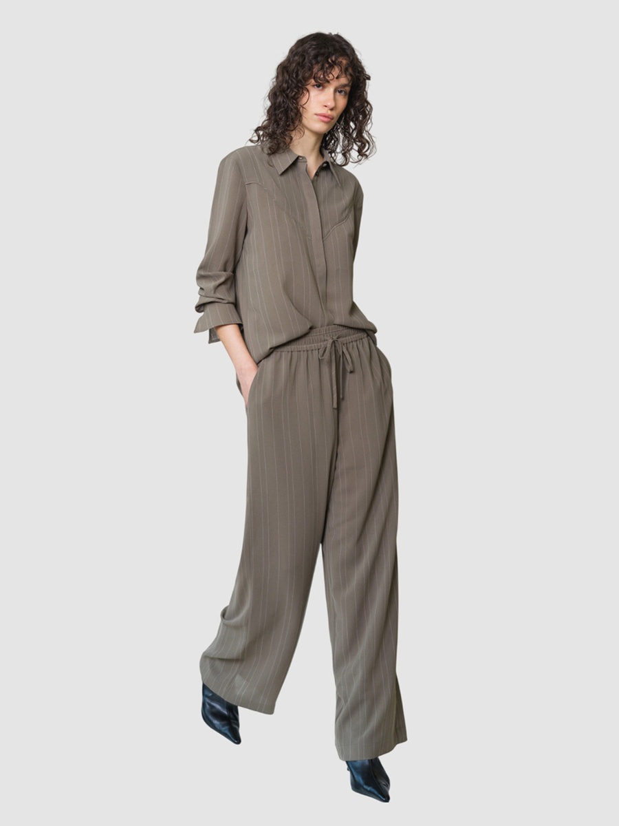 Erma Pinstripe Western Yoke Shirt